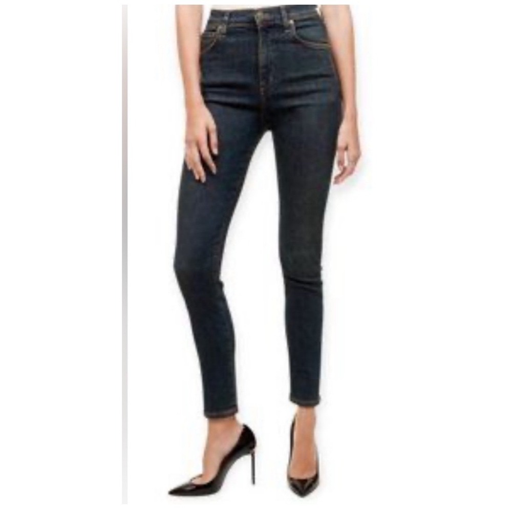 AGOLDE Premium Roxanne High Rise Skinny Jeans Size 28‎ Dark Wash Denim Women's